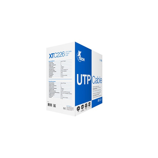 Xtech - Network cable - Unshielded twisted pair (UTP) - 305 m - Gray - CAT6 24 AWG XTC-226 (XTC-226)