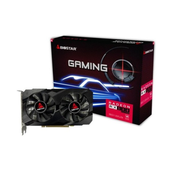 Tarjeta de Video Biostar Rx580  2048SP Dual Fan 8GB 256bit GDDR5 Gaming (VA5815RV82)