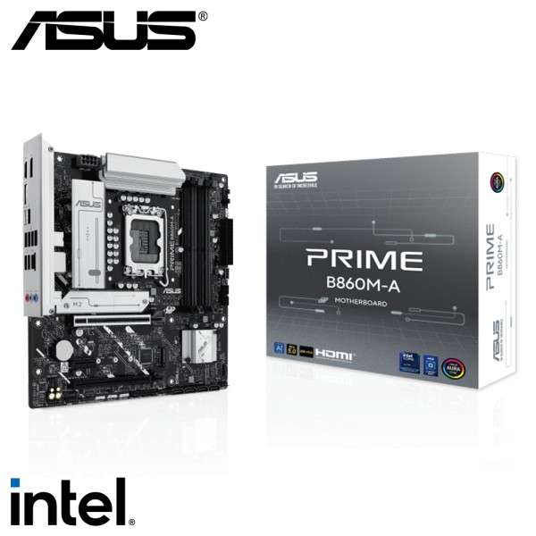 Placa Madre ASUS PRIME B860M-A, Socket LGA1851, 4x DDR5, HDMI, DP, Micro-ATX (90MB1K00-M0EAY0)