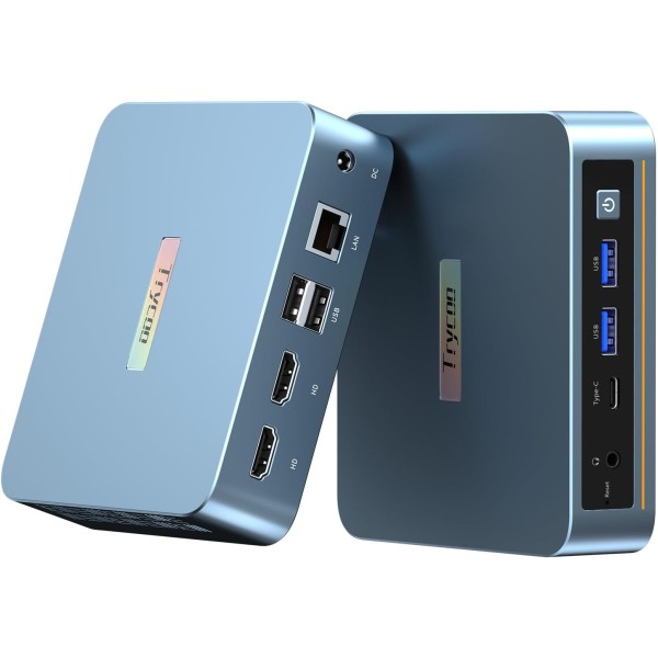Trycoo Mini PC WI-6 Intel 12th Alder Lake N95,16 GB RAM DDR4, SSD 512GB, WiFi5, Win 11 Pro (WI-6 N95)