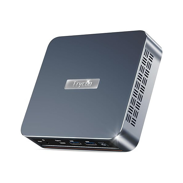 Trycoo Mini PC WI-6 Intel 12th Alder Lake N95,16 GB RAM DDR4, SSD 512GB, WiFi5, Win 11 Pro (WI-6 N95)