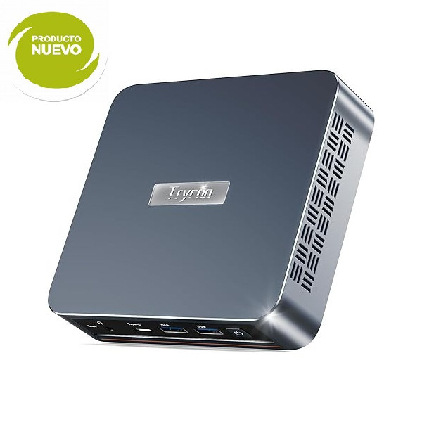 Mini PC Trycoo WI-6 Intel 12th N100, 16 GB RAM DDR4, SSD 512GB, WiFi5, Win 11 Pro (WI-6 N100)