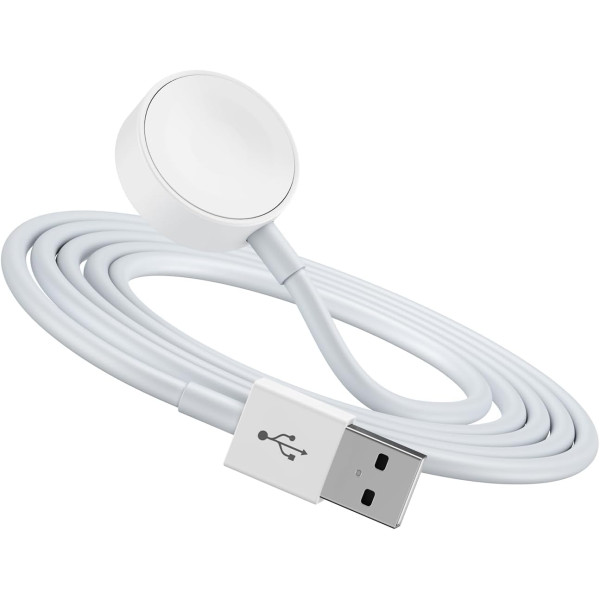 DDUAN Cargador de reloj mejorado Usb tipo A 4.9 ft para iWatch inalámbrico portátil compatible con Apple Watch Series 9/8/7/6/SE/SE2/5/4/3/2/1