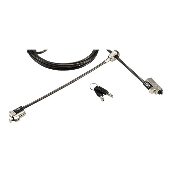 Kensington Slim NanoSaver 2.0 Dual Headed Lock - Bloqueo de cable de seguridad (K65023WW)