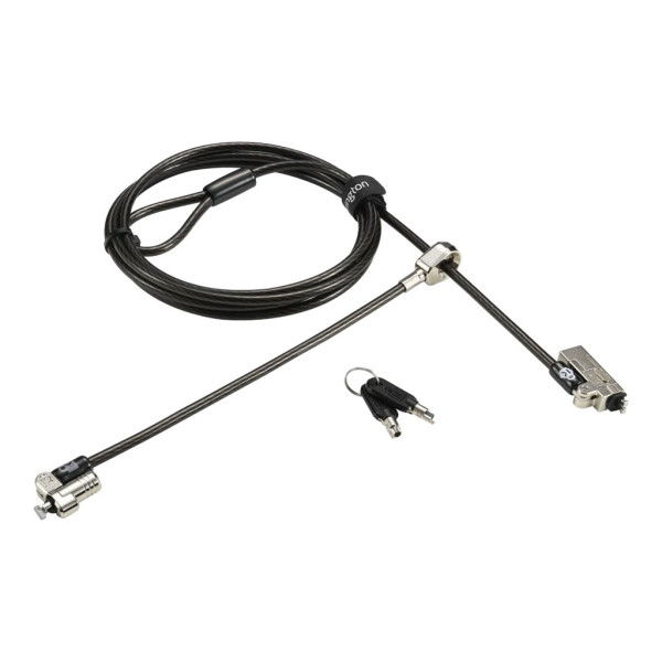 Kensington Slim NanoSaver 2.0 Dual Headed Lock - Bloqueo de cable de seguridad (K65023WW)