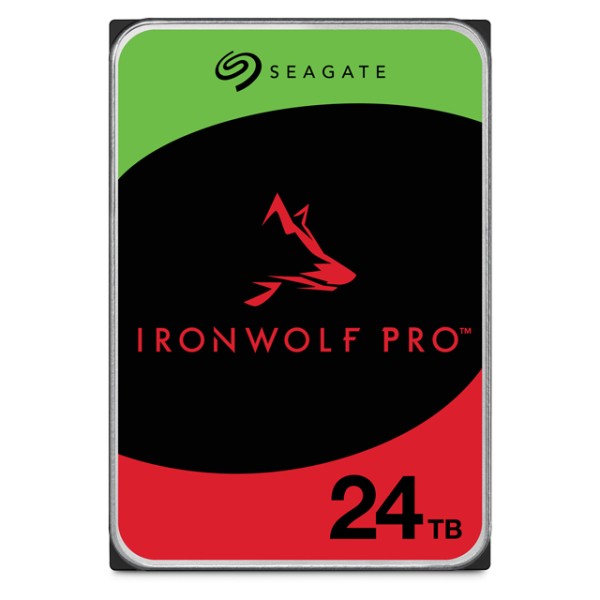 Seagate IronWolf Pro - Hard drive - Internal hard drive - 24 TB - 7200 rpm (ST24000NT002)