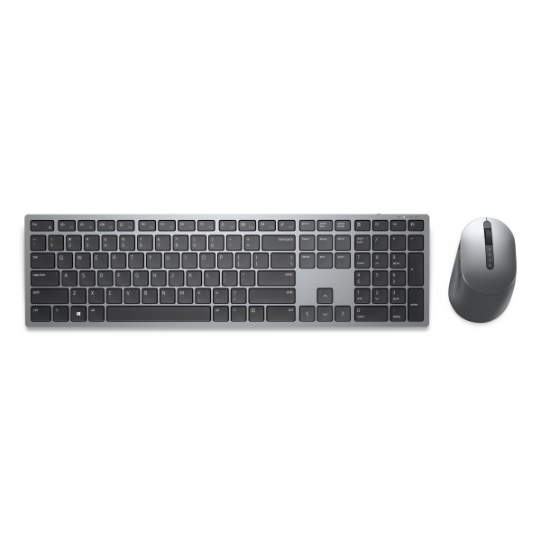 Dell Pro Plus Keyboard and Mouse KM7321W - Juego de teclado y ratón - inalámbrico - 2.4 GHz, Bluetooth 5.0 - QWERTY - español - gris titanio - con 3 años de garantía básica en el hardware (KM7321WGY-LTN)