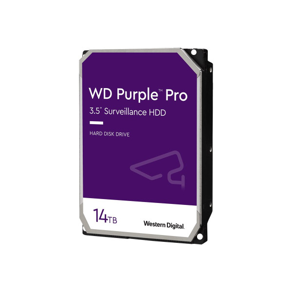 WD Purple Pro WD141PURP - Disco duro - 14 TB - interno - 3.5in - SATA 6Gb/s - 7200 rpm - búfer: 512 MB (WD142PURP)