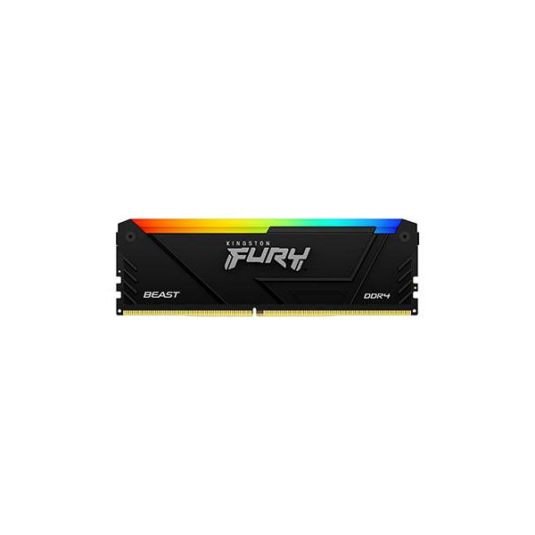 Memoria RAM Kingston Fury Beast RGB de 32GB, DDR4, CL16, 3200MHz, DIMM (KF432C16BB2A/32)