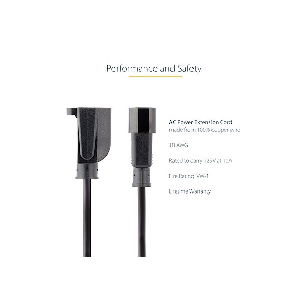 Cable de 0.3m de Extensión C14 a 5-15R (PAC100)
