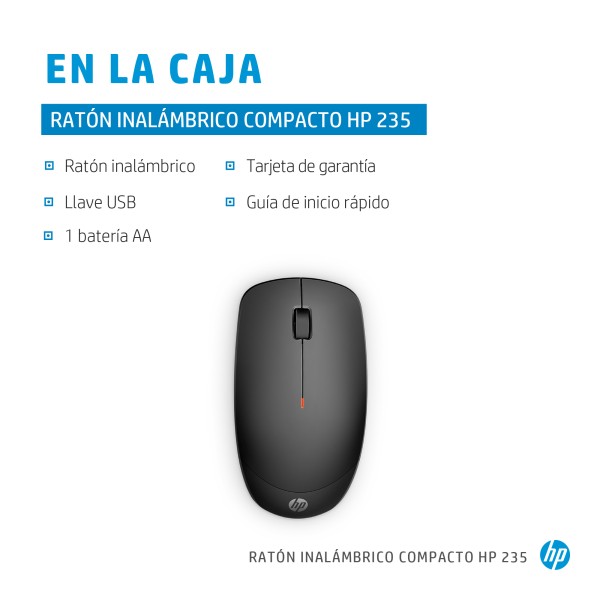 HP Slim - Mouse - Wireless (4E407UT#ABM)