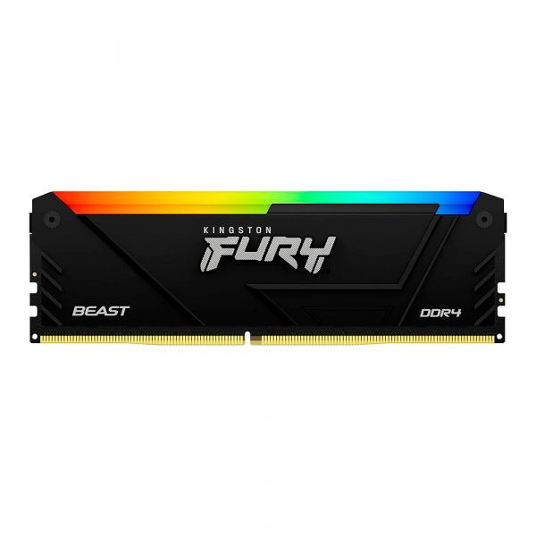 Memoria RAM, Kingston Fury Beast RGB, 8GB, DDR4, 3200Mhz, DIMM, KF432C16BB2A/8
