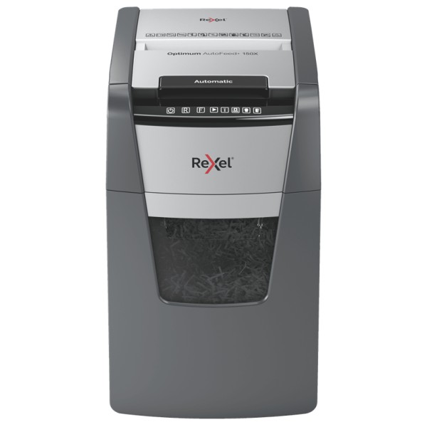 Rexel Optimum AutoFeed+ 150X - Destructora - corte cruzado - 4 x 28 mm - P-4 (2020150XEU)