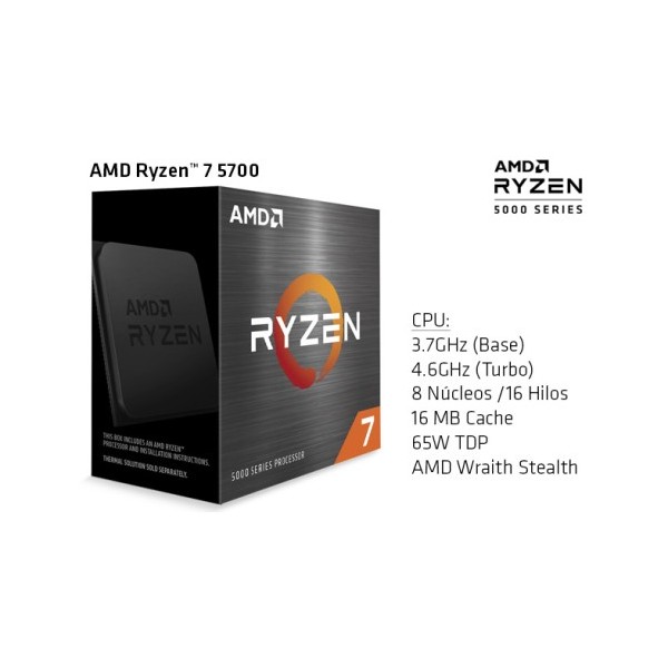 AMD Ryzen 7 5700 with Wraith Spire Cool