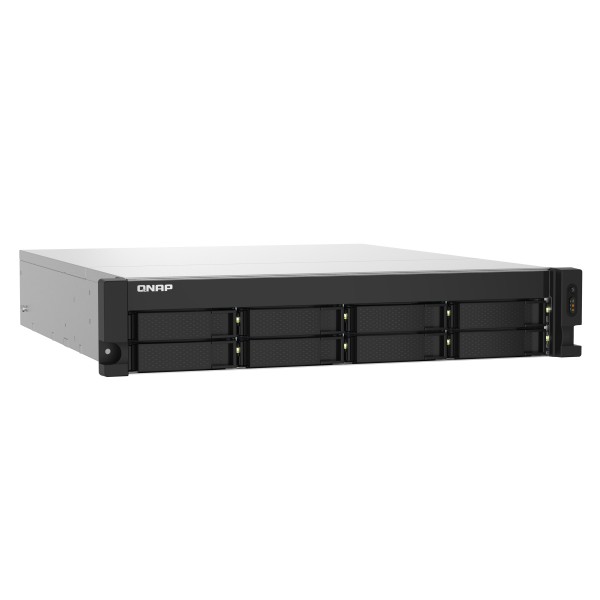 QNAP TS-832PXU-RP - Servidor NAS - 8 compartimentos - montaje en bastidor - SATA 6Gb/s - RAID RAID 0, 1, 5, 6, 10, 50, JBOD, 60 - RAM 4 GB - 2.5 Gigabit Ethernet / 10 Gigabit Ethernet - iSCSI soporta  (TS-832PXU-RP-4G-US)