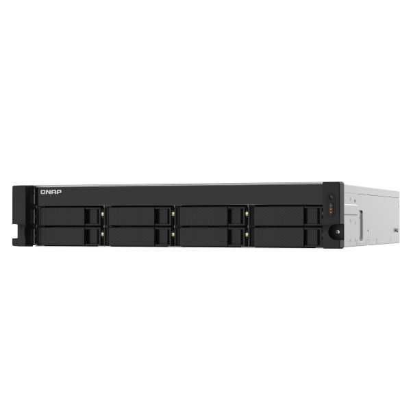 QNAP TS-832PXU-RP - Servidor NAS - 8 compartimentos - montaje en bastidor - SATA 6Gb/s - RAID RAID 0, 1, 5, 6, 10, 50, JBOD, 60 - RAM 4 GB - 2.5 Gigabit Ethernet / 10 Gigabit Ethernet - iSCSI soporta  (TS-832PXU-RP-4G-US)