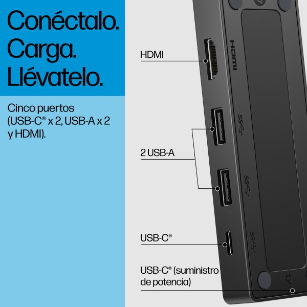 HP - adapter - USB-C Travel HUB G3 (86S97UT)