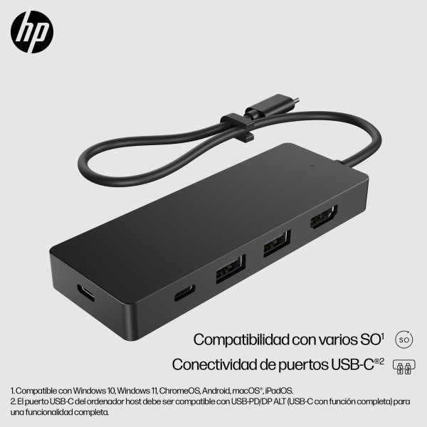 HP - adapter - USB-C Travel HUB G3 (86S97UT)