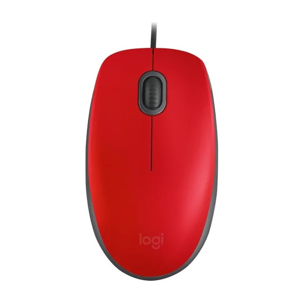 Mouse Logitech M110, Tamaño Normal, Confortable, Wired, Click Silencioso