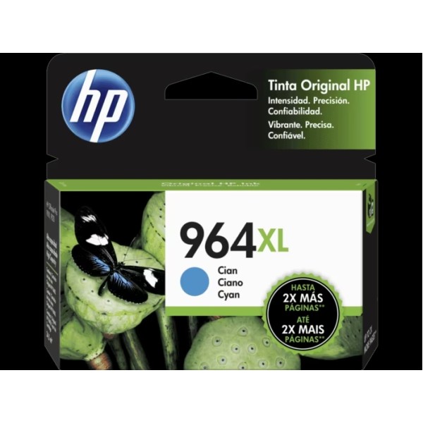 Cartucho original de tinta de alto rendimiento HP 964XL cian (3JA54AL)