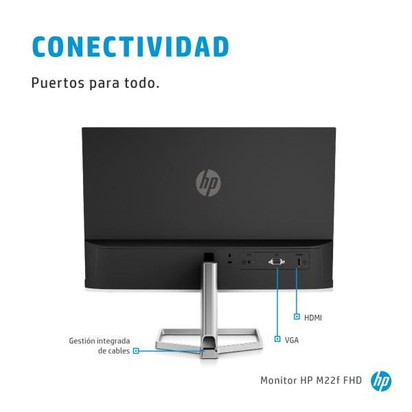 CAJA DAÑADA MONITOR 22IN IPS FLAT 75 FHD (2D9J9AA#AC8)