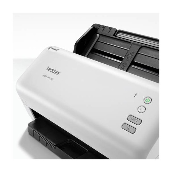 Escáner de Documentos Brother ADS3100: Escáner CIS Dual  Resolución 600ppp x 600ppp  Conectividad USB 3.0 (ADS-3100)
