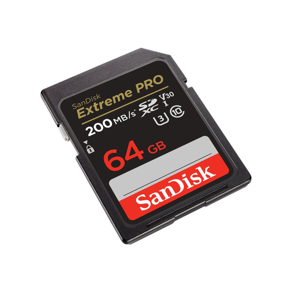 SanDisk Extreme Pro - Tarjeta de memoria flash - 64 GB - Video Class V30 / UHS-I U3 / Class10 - SDXC UHS-I (SDSDXXU-064G-GN4IN)