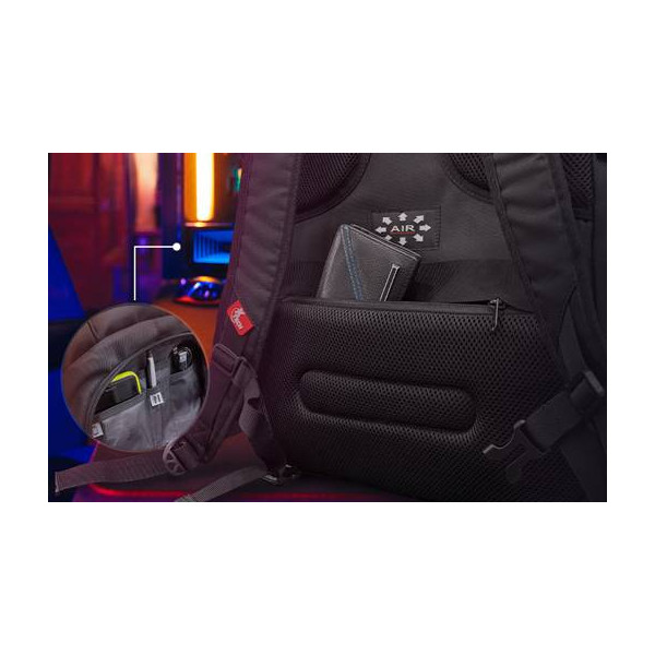 Xtech - Notebook carrying backpack - 17in - Black - Gaming Battlestash  XTB-508 (XTB-508)