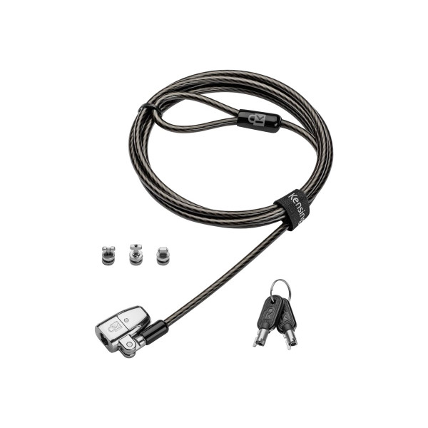 Kensington ClickSafe 2.0 Universal Keyed Laptop Lock - Bloqueo de cable de seguridad - 1.8 m (K68102WW)
