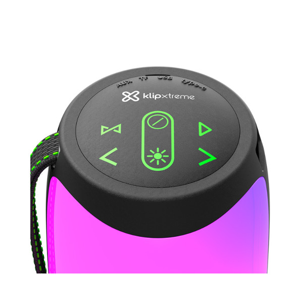 Klip Xtreme KBS-350BK - Speaker - Black - LED Flame Lights 16W TWS (KBS-350BK)
