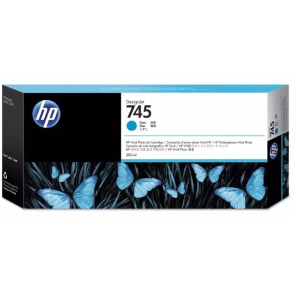TINTA HP 745 300 ML CIAN (F9K03A)