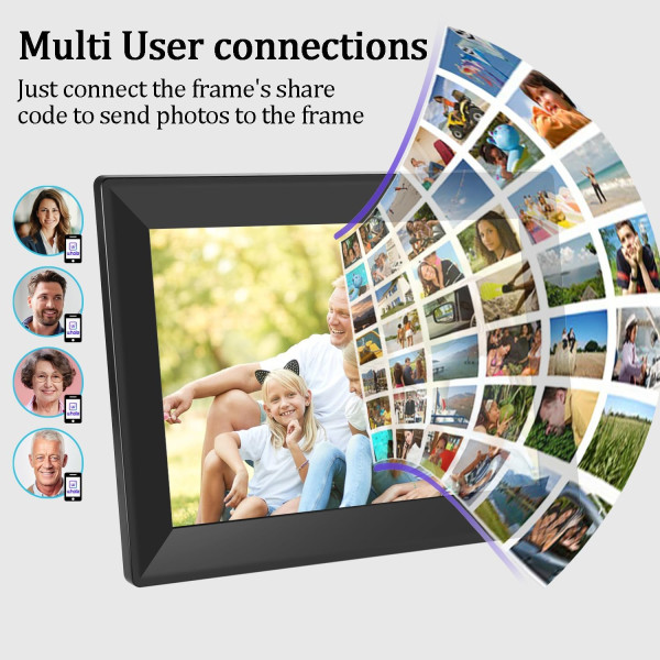 Marco de fotos digital Uhale  10.1, pantalla táctil HD IPS WiFi (KS2014S0883ER1)