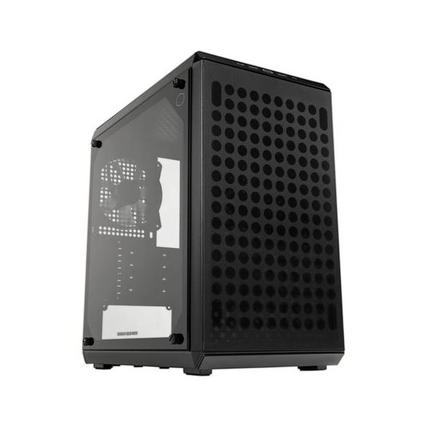 Gabinete Gamer CoolerMaster Q300L V2 ARGB, Micro-ATX, Color Negro (Q300LV3-KGNN-S01)