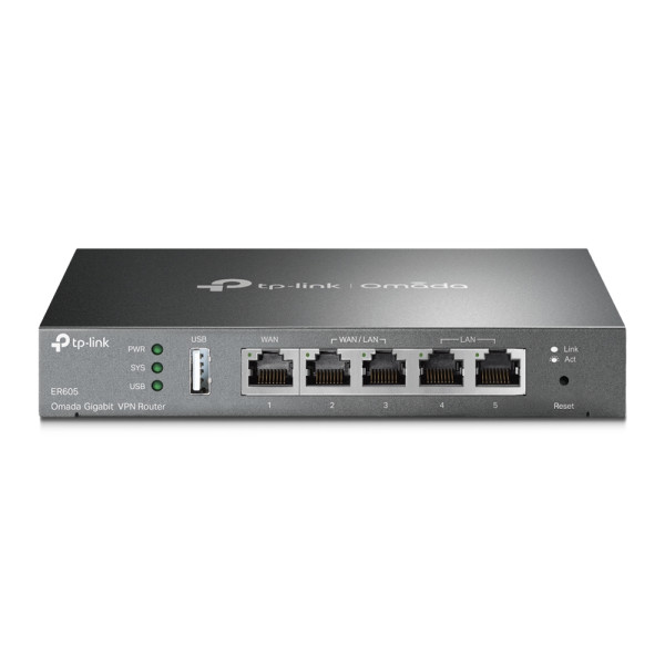 Router Gigabit Ethernet TPLINK ER605 V1  Rendimiento Confiable, Fácil Configuración (ER605)
