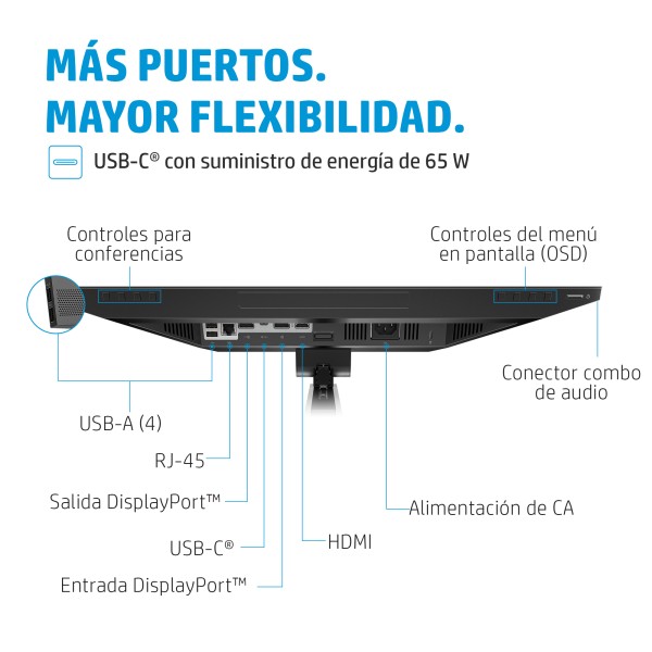 HP E24m G4 Conferencing - E-Series - monitor LED - 23.8