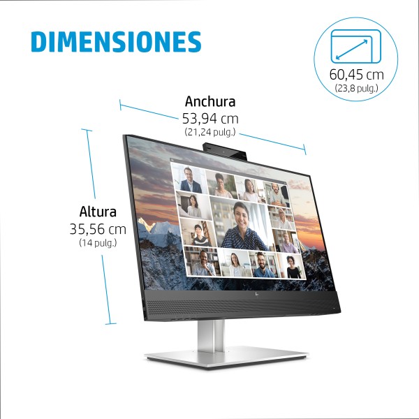 HP E24m G4 Conferencing - E-Series - monitor LED - 23.8