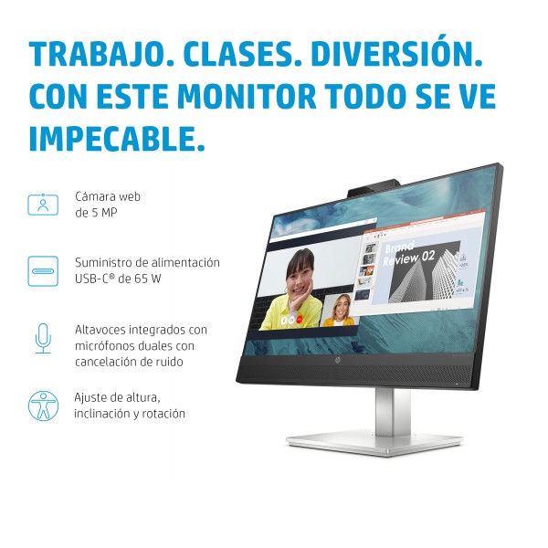 HP E24m G4 Conferencing - E-Series - monitor LED - 23.8