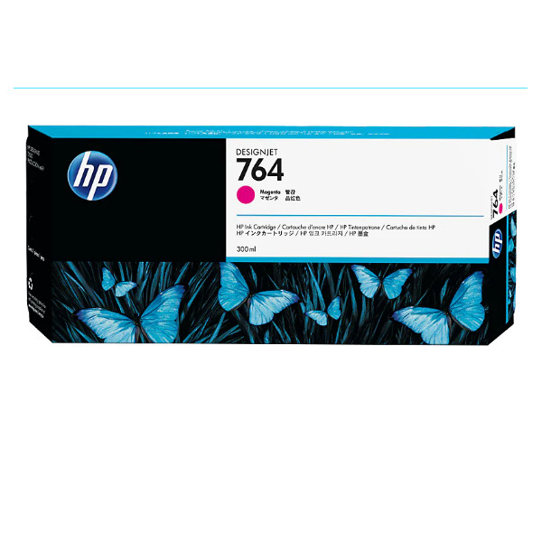 Cartucho de tinta DesignJet HP 764, 300 ML magenta (C1Q14A)
