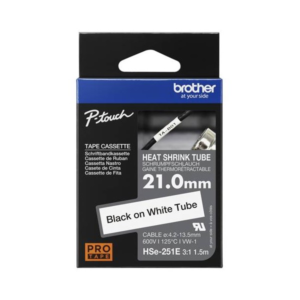 Rotuladora Cinta Brother termocontraible HSe251 (HSE251E)