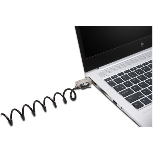Candado Kensington NanoSaver 2.0, auto-enrollable, Llave, Acero al Carbono (K65025WW)