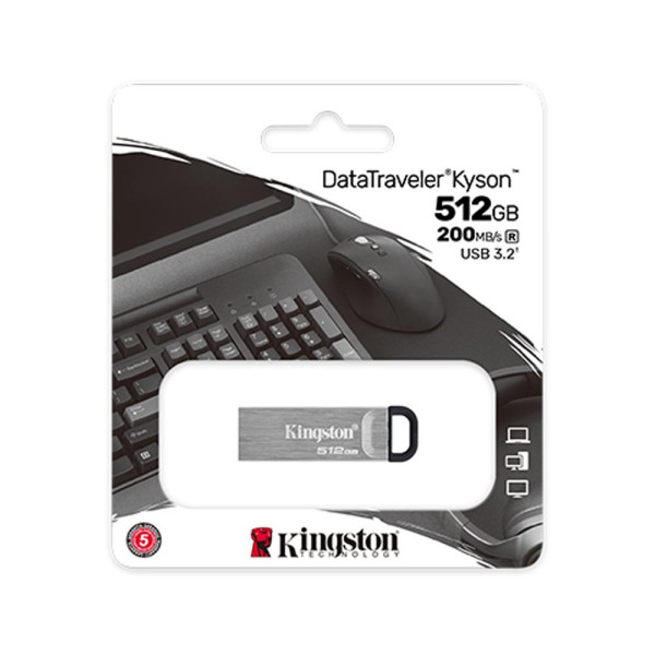 Pendrive USB Kingston  512GB DataTraveler Kyson 200MB/s Metal US