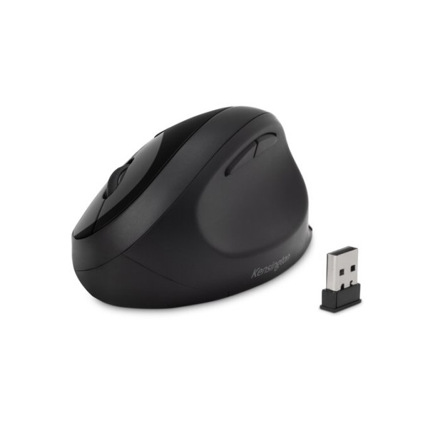Mouse Kensington Ergonómico Pro Fit, Inalámbrico, Negro (K75404WW)
