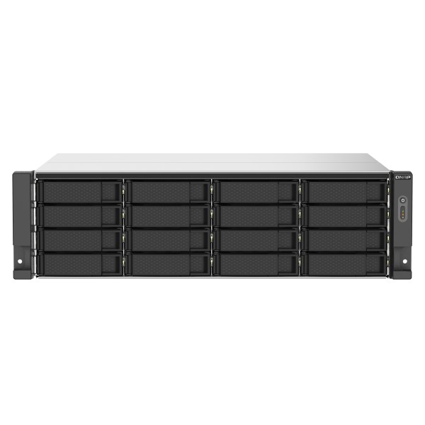 QNAP TS-1673AU-RP - Servidor NAS - 16 compartimentos - montaje en bastidor - SATA 6Gb/s - RAID RAID 0, 1, 5, 6, 10, JBOD, 5 Hot Spare, intercambio en caliente 6, 10 repuesto rápido - RAM 16 GB - ... (TS-1673AU-RP-16G-US)