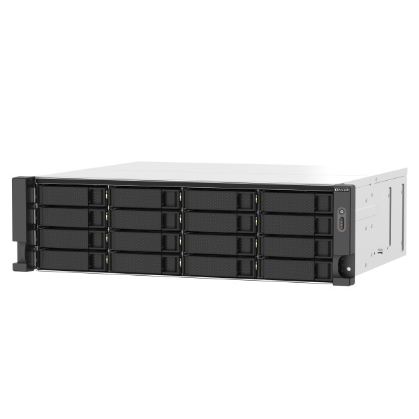 QNAP TS-1673AU-RP - Servidor NAS - 16 compartimentos - montaje en bastidor - SATA 6Gb/s - RAID RAID 0, 1, 5, 6, 10, JBOD, 5 Hot Spare, intercambio en caliente 6, 10 repuesto rápido - RAM 16 GB - ... (TS-1673AU-RP-16G-US)