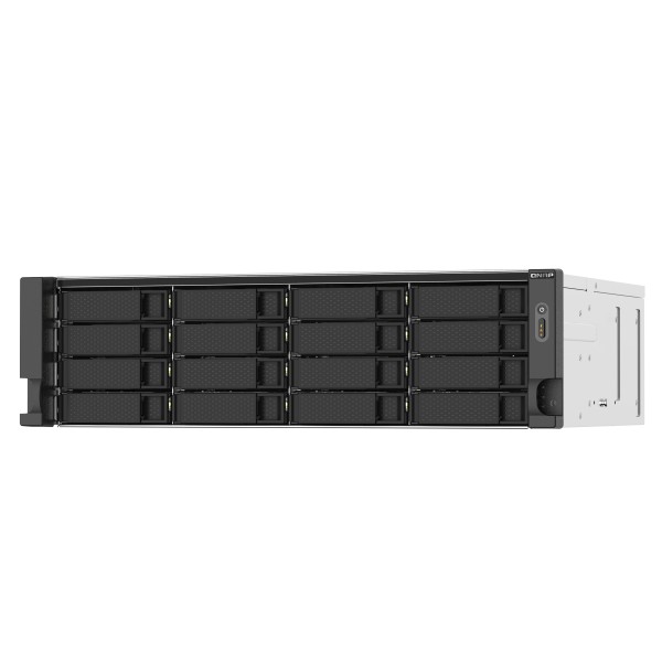 QNAP TS-1673AU-RP - Servidor NAS - 16 compartimentos - montaje en bastidor - SATA 6Gb/s - RAID RAID 0, 1, 5, 6, 10, JBOD, 5 Hot Spare, intercambio en caliente 6, 10 repuesto rápido - RAM 16 GB - ... (TS-1673AU-RP-16G-US)