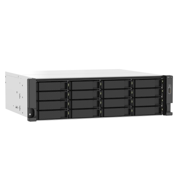 QNAP TS-1673AU-RP - Servidor NAS - 16 compartimentos - montaje en bastidor - SATA 6Gb/s - RAID RAID 0, 1, 5, 6, 10, JBOD, 5 Hot Spare, intercambio en caliente 6, 10 repuesto rápido - RAM 16 GB - ... (TS-1673AU-RP-16G-US)