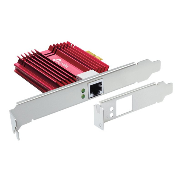 Adaptador de Red TPLink TX401 V1  PCIe 3.0 x4 Perfil Bajo, 1/2.5/5/10GBaseT x 1 (TX401)