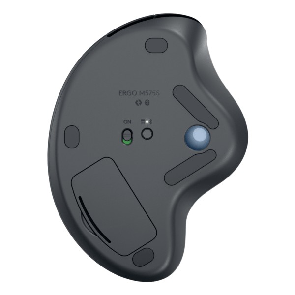 Logitech Ergo M575S Series - Mouse - Graphite+Blue Ball Bt (910-007031)