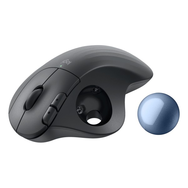 Logitech Ergo M575S Series - Mouse - Graphite+Blue Ball Bt (910-007031)