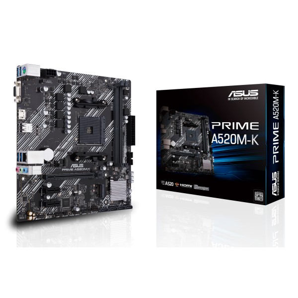 PRIME A520M-K mATX +2GLN+U3.2+M2 SATA6+4 (90MB1500-M0EAY0)